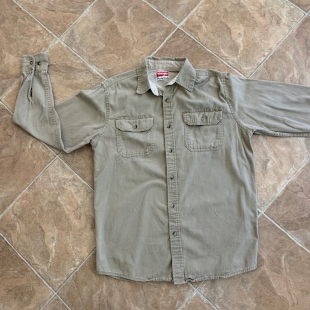 Tan Wrangler Button Down